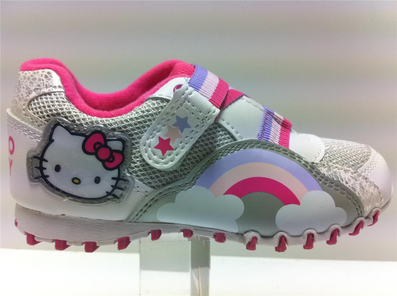 Little Girls Hello Kitty Trainers shoes size uk 6 to 12 eBay