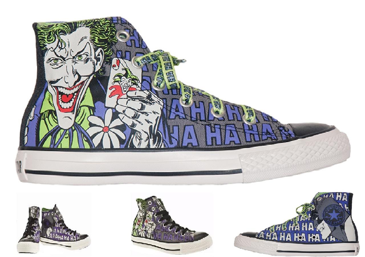 Boys Converse Hi Top Trainers superman joker batman eBay