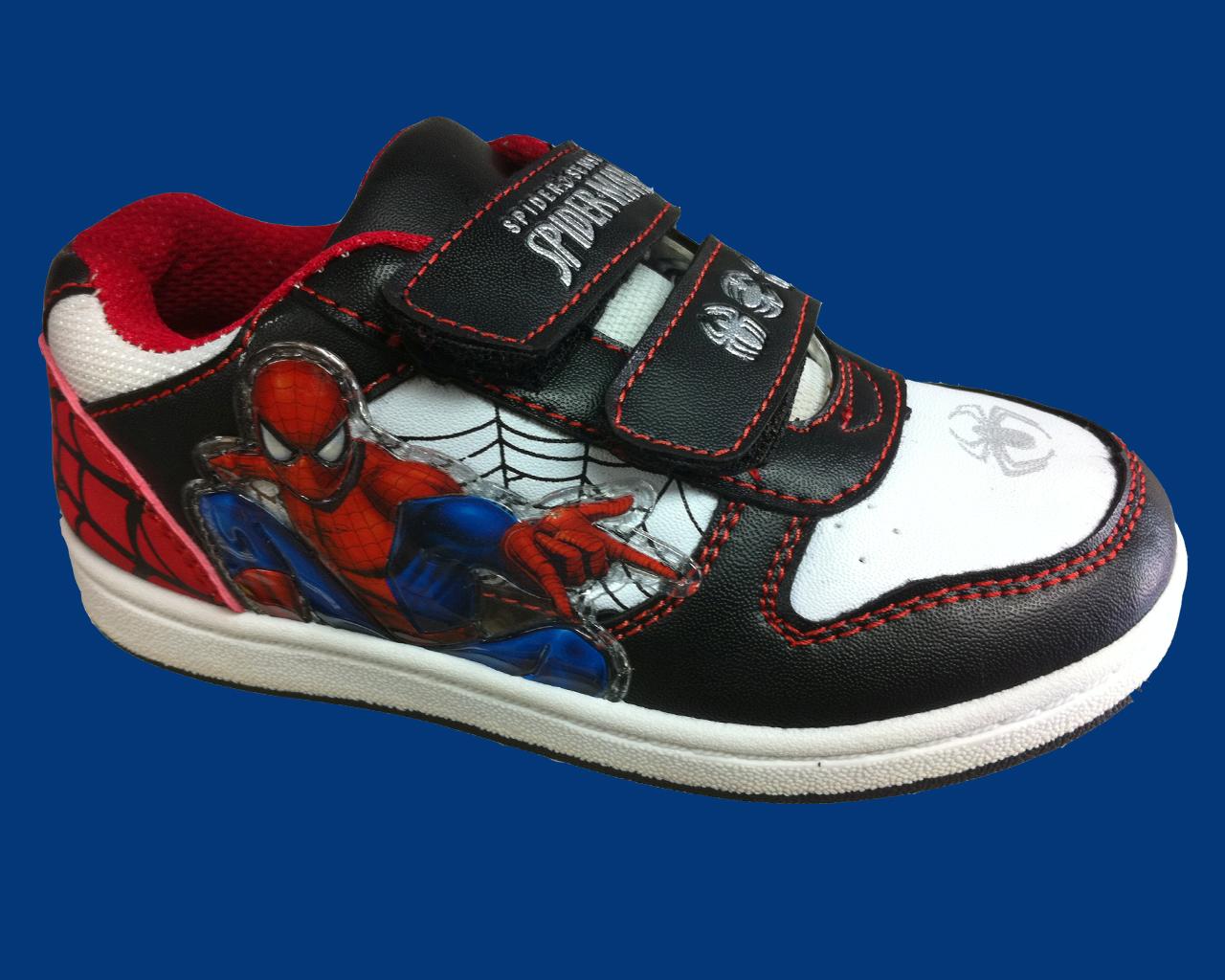 spiderman velcro shoes