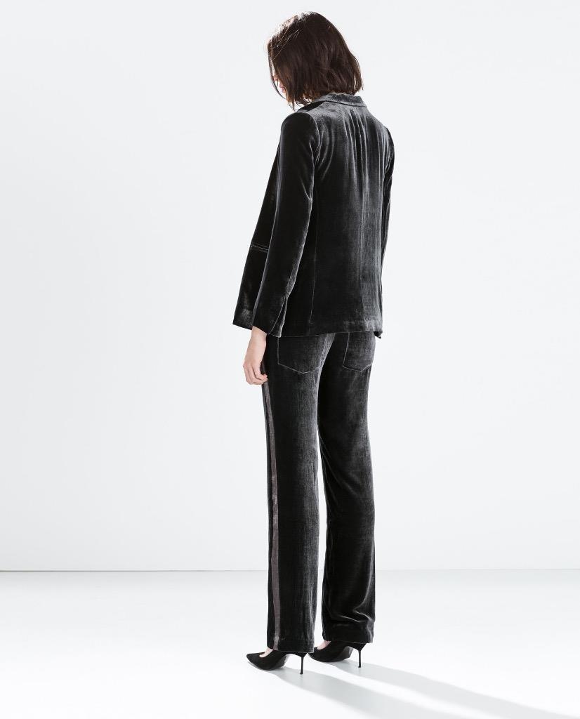 silk trousers zara