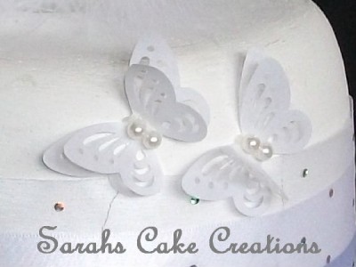 Butterfly Wedding Cake Toppers on Wedding Cake Topper Butterflies Feathers Ebay