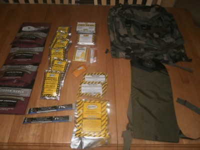 Emergency on Bug Out Bag With Supplies Emergency Food First Aid Camelbak Ebay