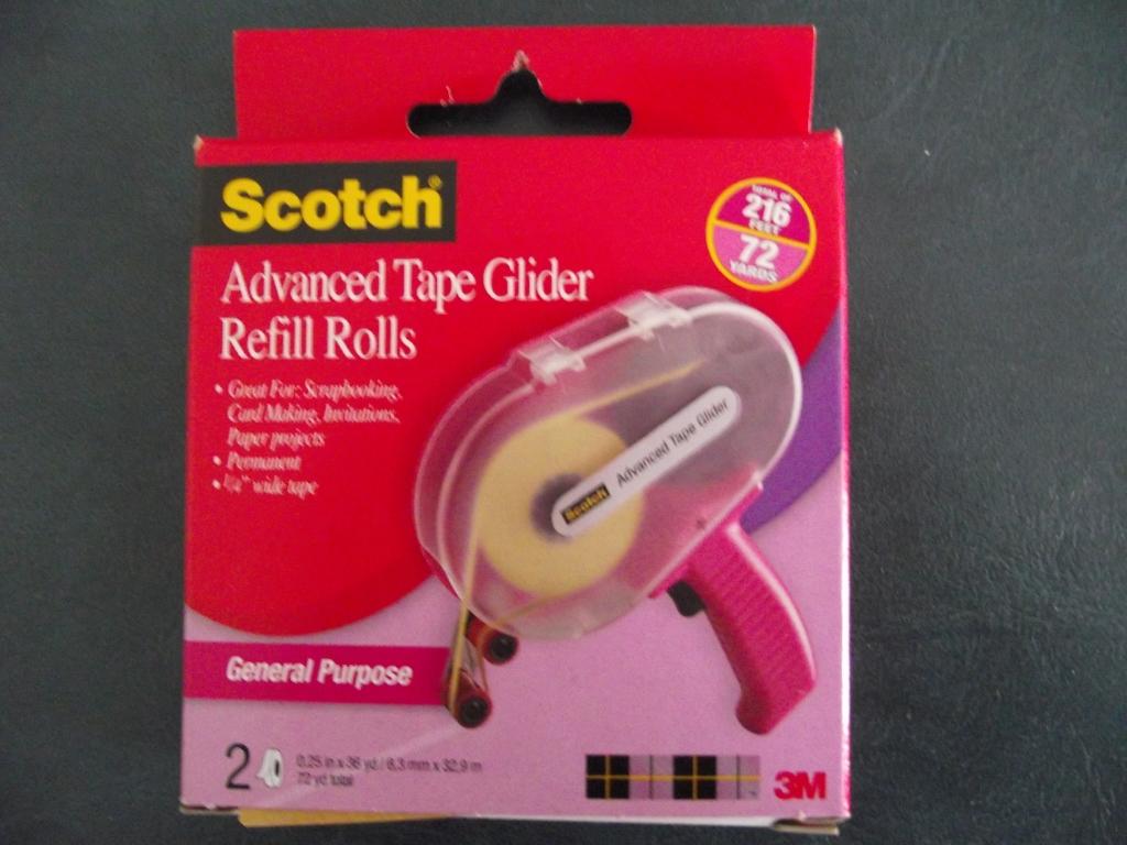 SCOTCH ADVANCED TAPE GLIDER & 2 ROLLS TAPE or 2pk REFILL SCRAPBOOK GIFT