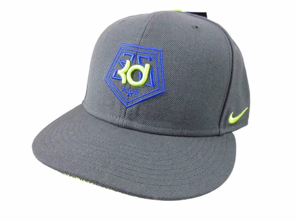 Mens Nike Kevin Durant KD Snapback Cap Hat Lid Stealth Gray Basketball