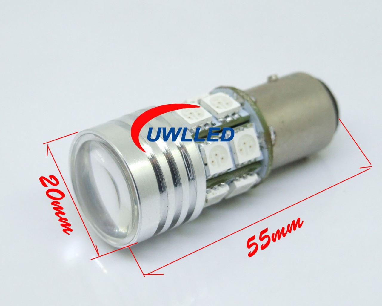 2x Cree LED Q5 + 12 SMD 7W BAY15D P21W/5W 1157 Weiss eBay