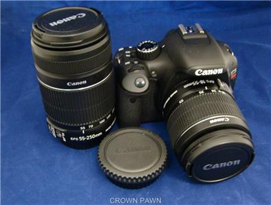 Canon Rebel Dslr Camera on Canon Eos Rebel T2i 18 0mp Dslr Camera Kit With Two Lenses