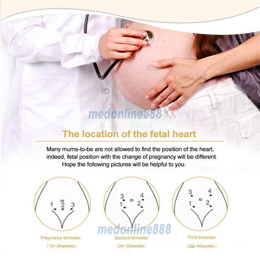 Pocket Fetal Doppler ultrasonic baby heart beat monitor with gel