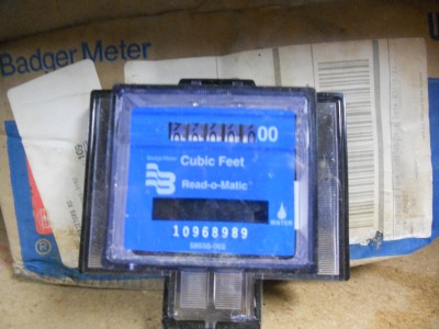 badger meter water read matic ft cubic