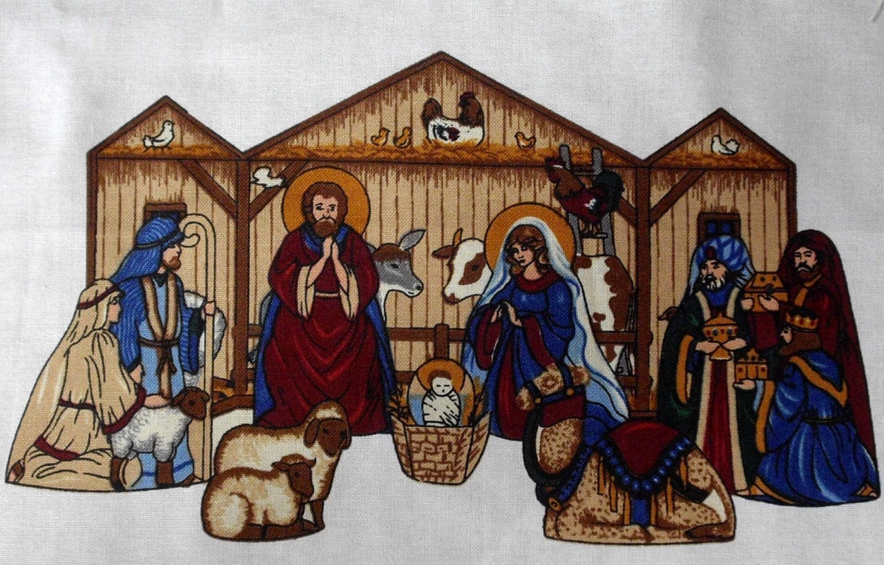 Christmas Nativity Fabric Panel for Quilting/Sewing eBay