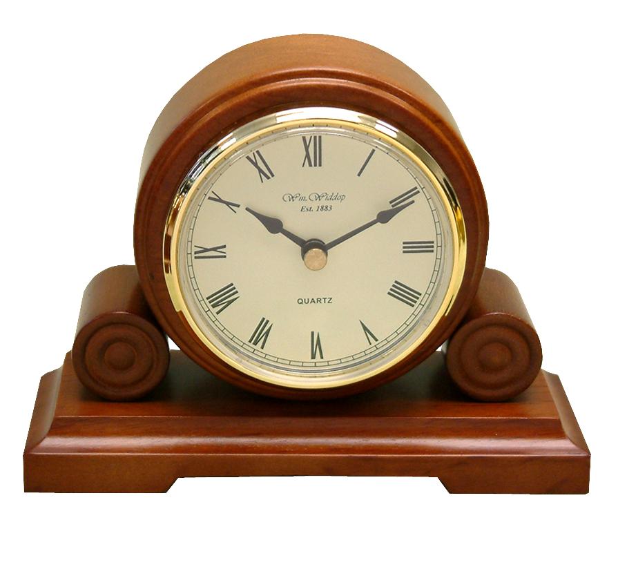 Round Vintage Wooden Traditional Mantle or Table Clock New W2592 eBay