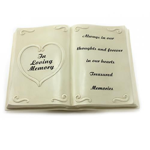 In Loving Memory Graveside Funeral Memorial Bible Book Stone LP25353 eBay