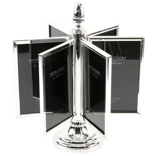 Silver Plated Multi Rotating Photo Frame 6 x 4 New Boxed 3157 eBay