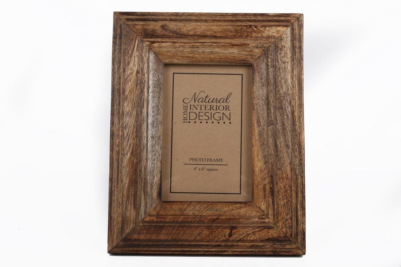 Lovely Chunky Mango Wood Photo Frame Ideal Gift 4" x 6" PH2033 eBay