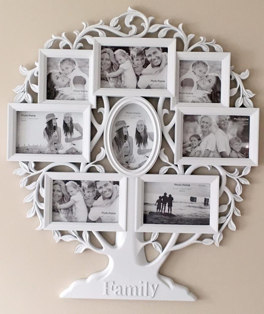 Beautiful Large White Family Tree Photo Frame Wall Hanging PH2060 eBay
