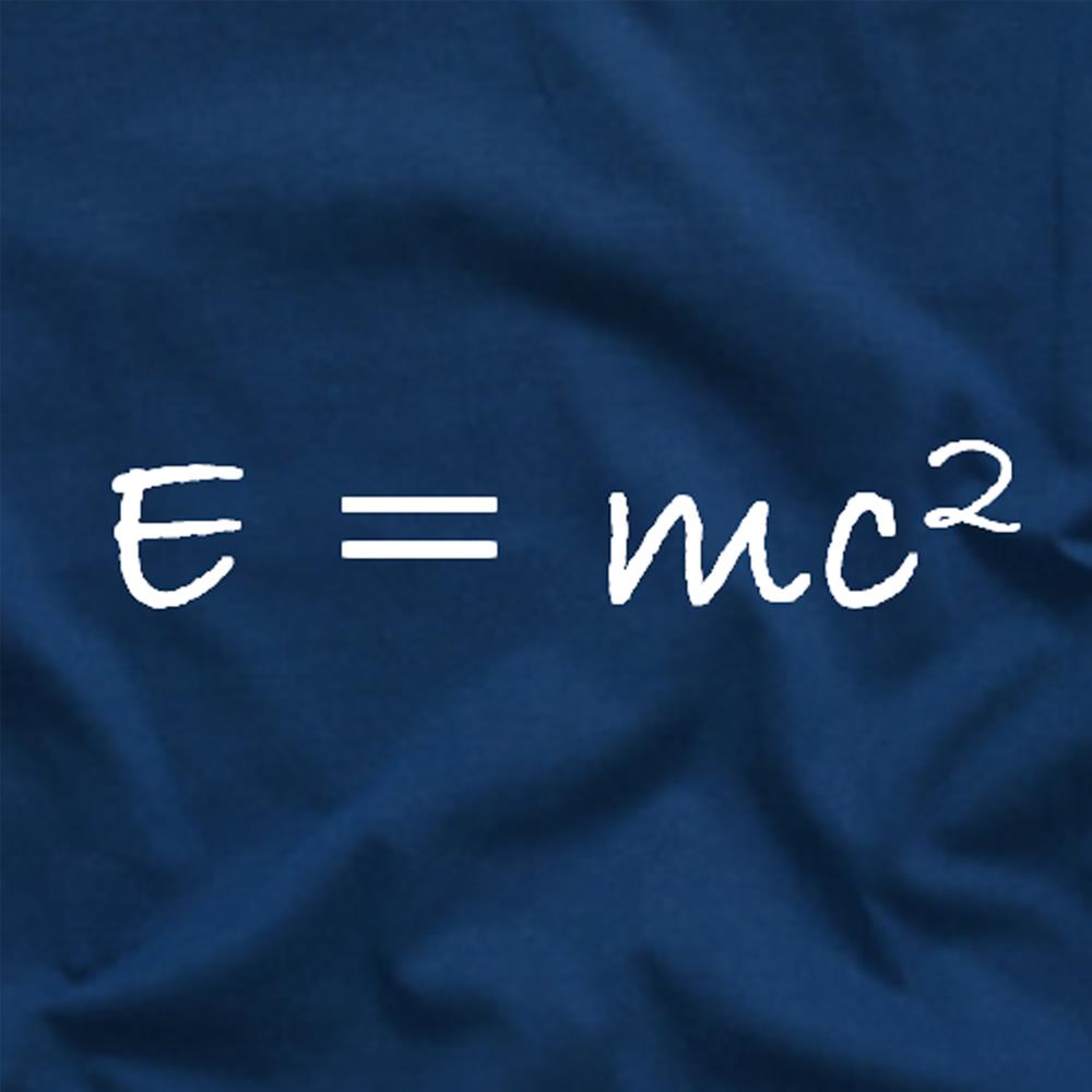 Einstein Equation E Mc2 Math Physics Relativity Tee T Shirt Blue Click To Enlarge