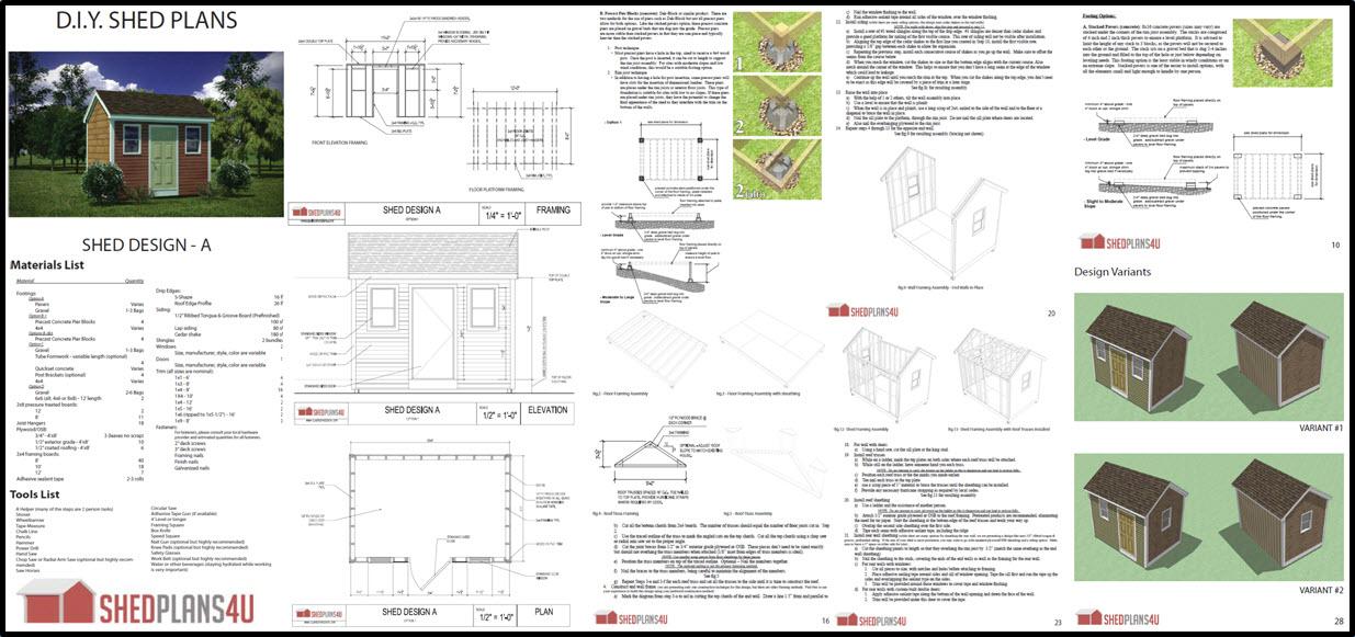 12X14 Shed Plans