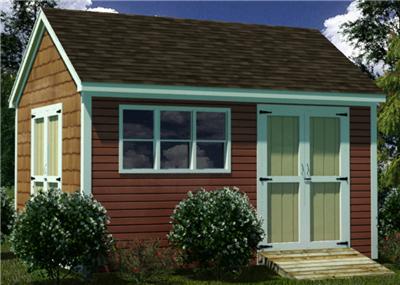 12x16 Shed Plans- How To Build Guide - Step By Step - Garden / Utility 