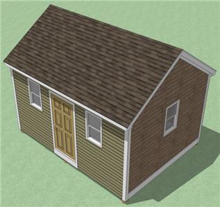 12X16 Storage Building Plans