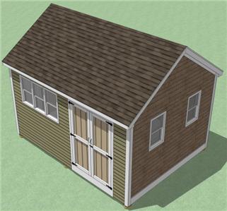 Details about 12x16 Shed Plans- How To Build Guide - Step By Step 