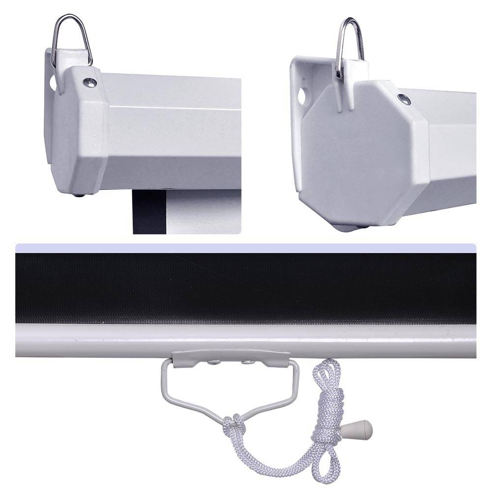 Pro 120" 11 Ratio Manual pull down Retractable Projector Screen Home