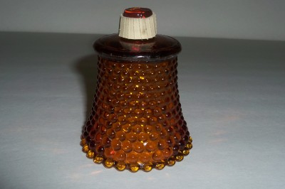 Tall Glass Candle Holders on Vintage Amber Hobnail Glass Sconce Candle Holder Ebay