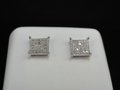 MEN/LADIES GENUINE DIAMOND STUDS 7 MM 4-PRONG EARRINGS diamond studs for men. MEN/LADIES GENUINE DIAMOND STUDS 7 MM 4-PRONG EARRINGS
