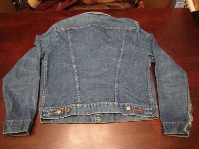 Denim Motorcycle Jacket on Mens Wrangler Blue Denim Jean Motorcycle Rancher Jacket Sz 44 L   Ebay