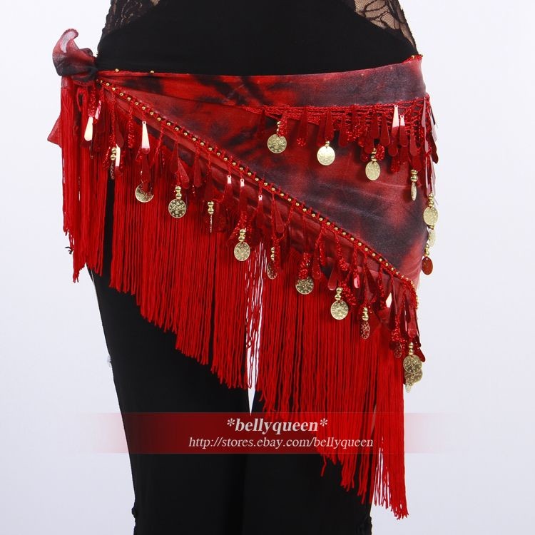 new 2012 Belly Dance Costume Dress Dancewear Hip Scarf Wrap Belt