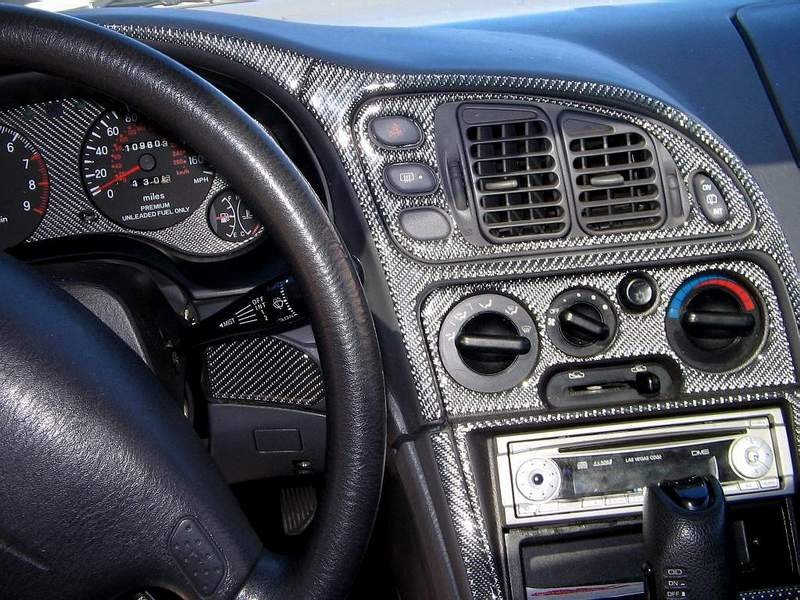 Chrysler 300 carbon fiber dash kit #3