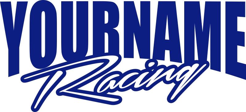 48" Name Racing Trailer Decal Sticker Car IMCA Model Modified Sprint Stock Team - Foto 3 di 18