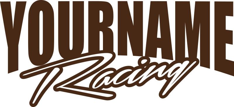 48" Name Racing Trailer Decal Sticker Car IMCA Model Modified Sprint Stock Team - Foto 4 di 18