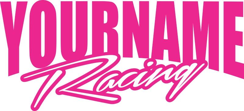 48" Name Racing Trailer Decal Sticker Car IMCA Model Modified Sprint Stock Team - Foto 7 di 18