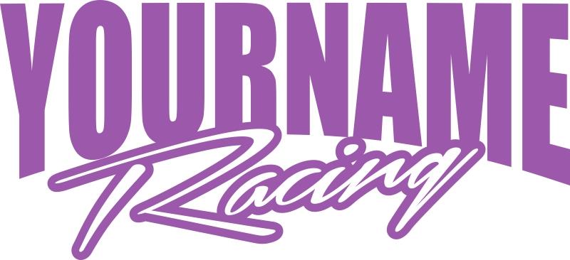 48" Name Racing Trailer Decal Sticker Car IMCA Model Modified Sprint Stock Team - Foto 11 di 18