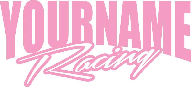 48" Name Racing Trailer Decal Sticker Car IMCA Model Modified Sprint Stock Team - Foto 10 di 18