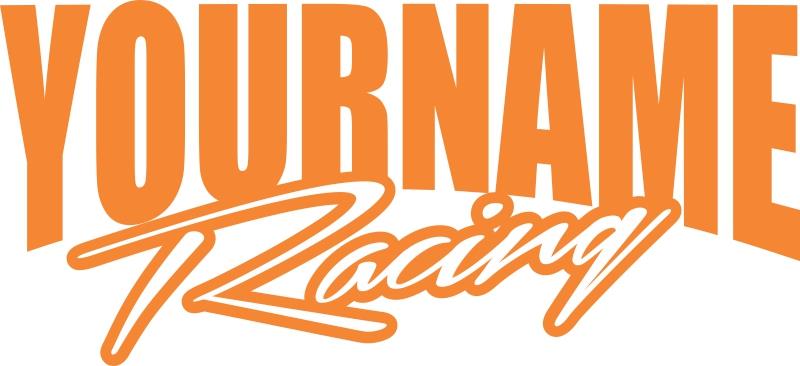 48" Name Racing Trailer Decal Sticker Car IMCA Model Modified Sprint Stock Team - Foto 13 di 18