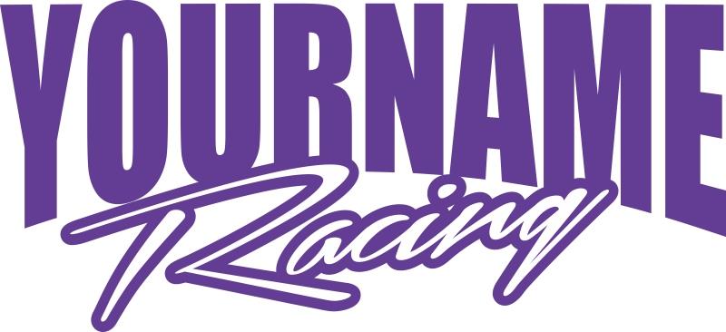 48" Name Racing Trailer Decal Sticker Car IMCA Model Modified Sprint Stock Team - Foto 14 di 18
