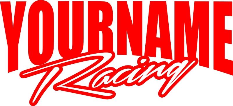 48" Name Racing Trailer Decal Sticker Car IMCA Model Modified Sprint Stock Team - Foto 15 di 18