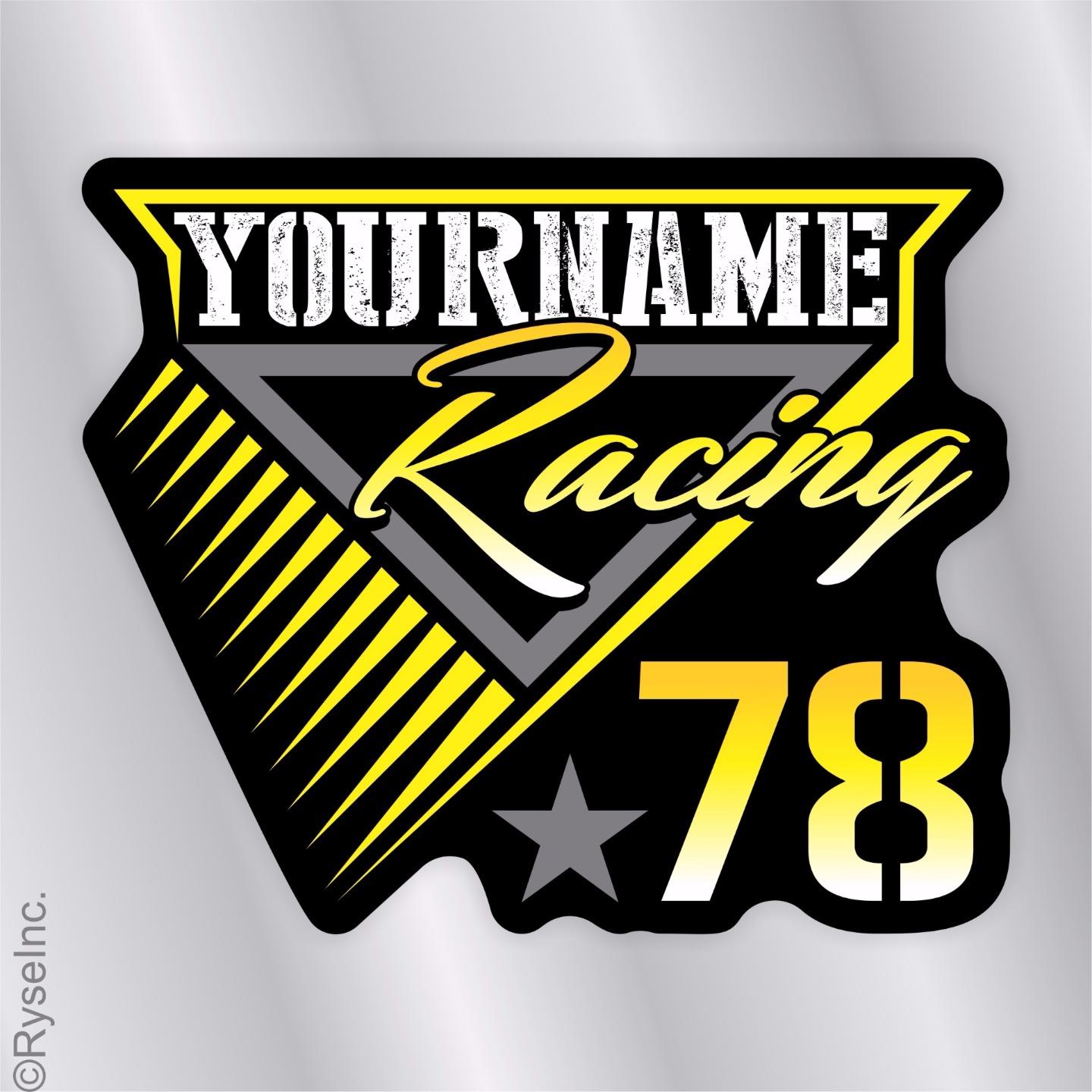 Your Name Racing Trailer Decal Sticker Race Car IMCA Model Modified Sprint Stock - Picture 7 of 9