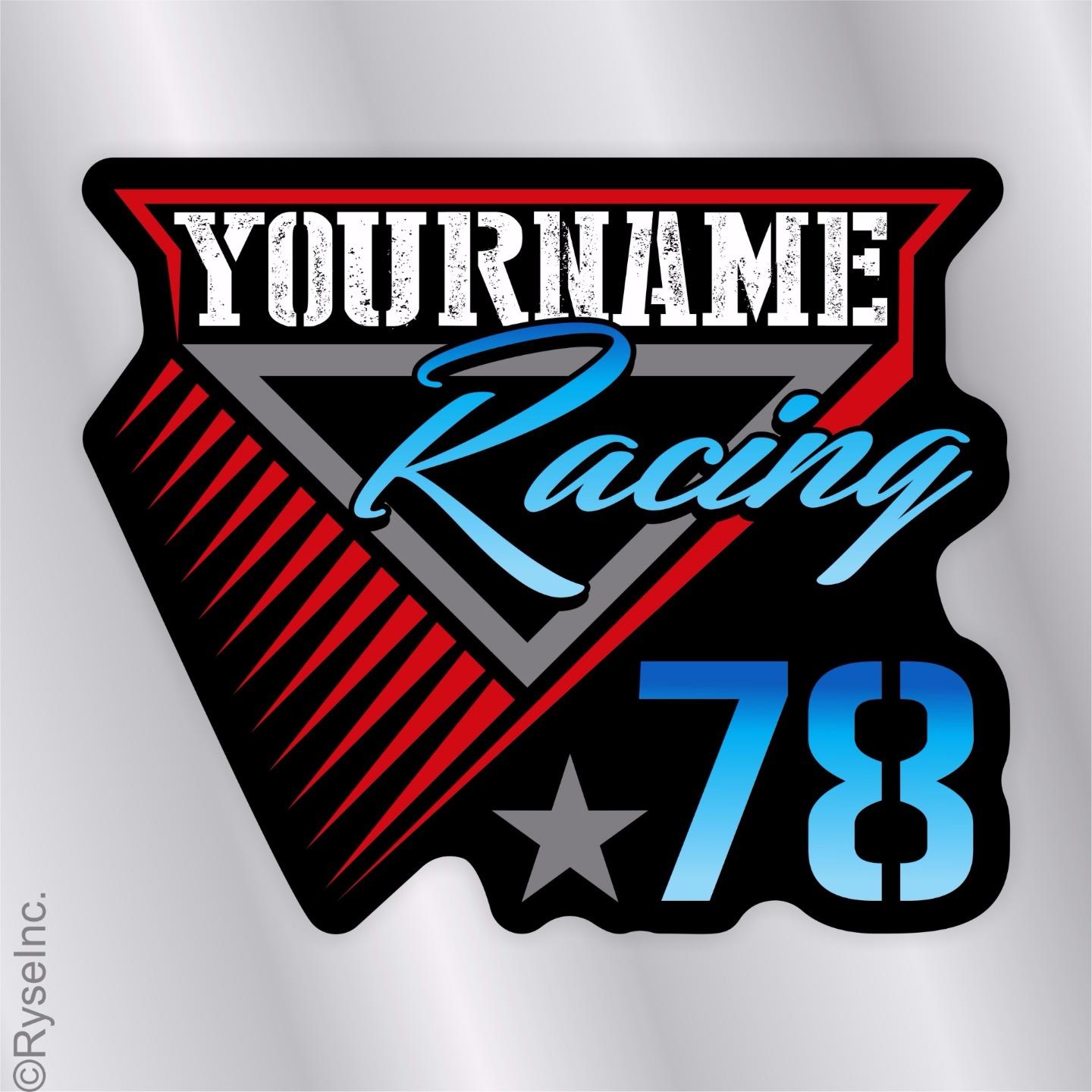 Your Name Racing Trailer Decal Sticker Race Car IMCA Model Modified Sprint Stock - Picture 9 of 9