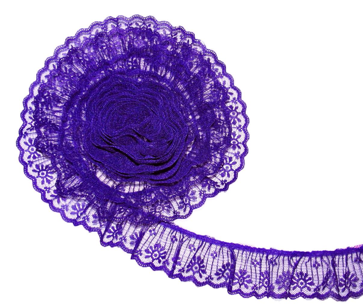 purple ruffle