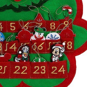 DISNEY EXCLUSIVE AUTHENTIC CHRISTMAS ADVENT MICKEY MOUSE EARS CALENDAR