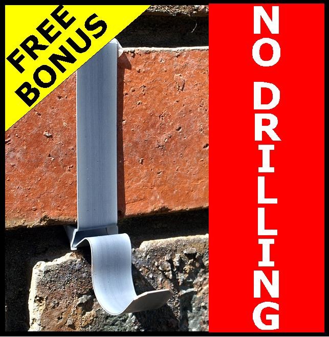 (1) NEW NO TOOLS Brick Wall Hook Metal Hanger Removable eBay