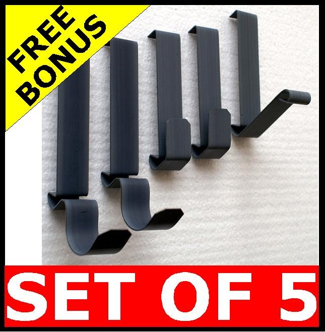 (5) NEW NO TOOLS Brick Wall Hooks Metal Picture Hanger eBay