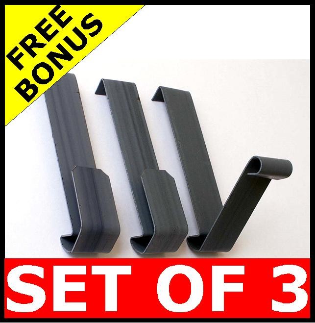 (3) NEW NO TOOLS Brick Wall Hooks Metal Coat Hanger eBay
