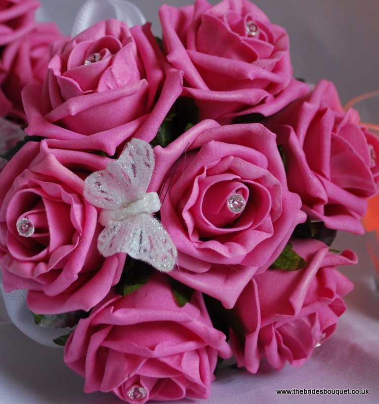 pink posy flower