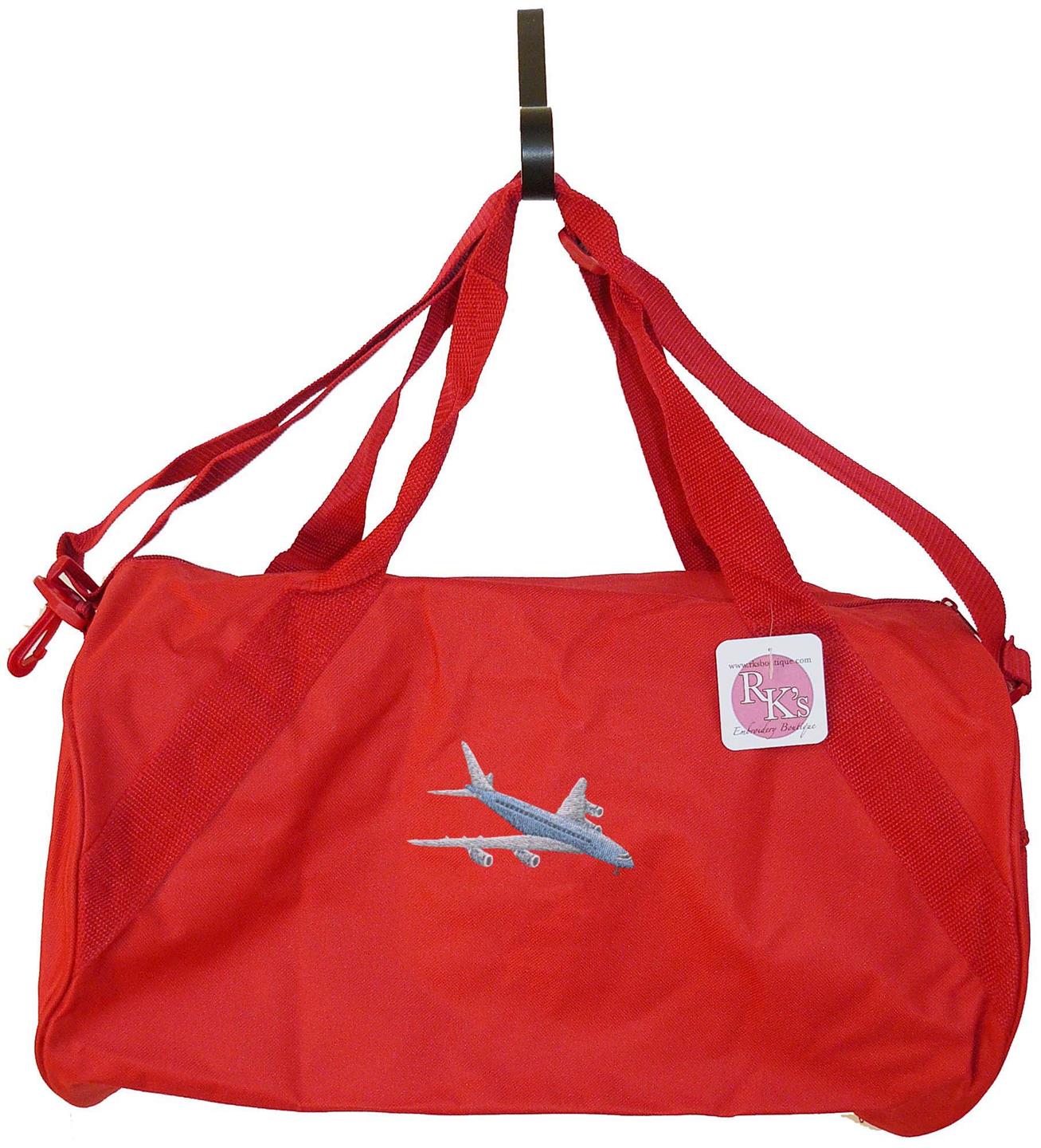 Soaring Commercial Airplane Duffle Gym Bag Travel Duffel Plane Custom Monogram eBay