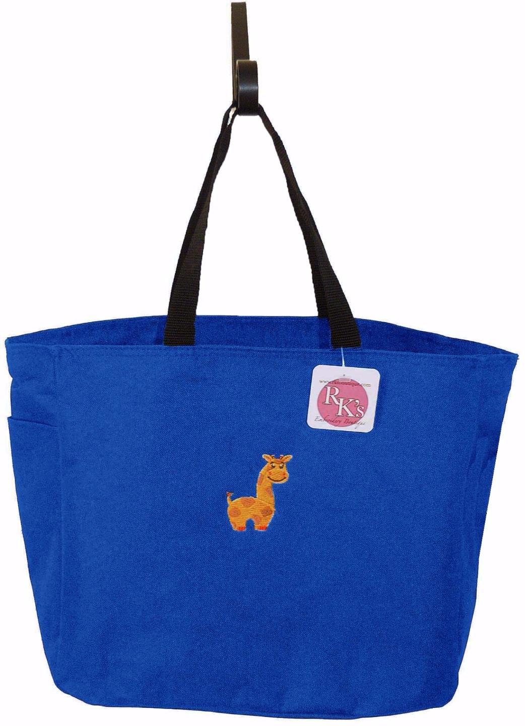 Baby Giraffe Diaper Bag + Free Name Custom Embroidered Essential Tote NWT | eBay