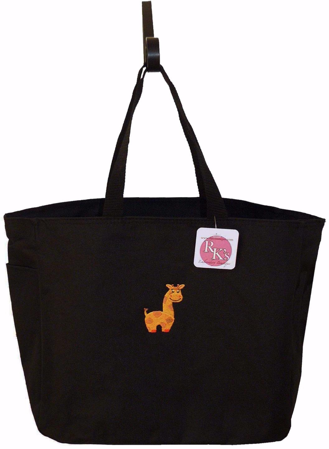 Baby Giraffe Diaper Bag Free Name Custom Embroidered Essential Baby Giraffe Diaper Bag Free Name Custom Embroidered