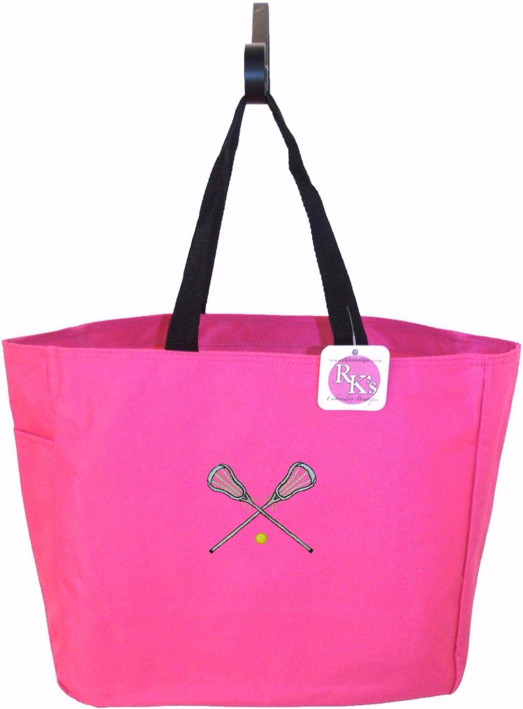 Girls Lacrosse Team Bag + Free Name Monogram Custom Embroidered