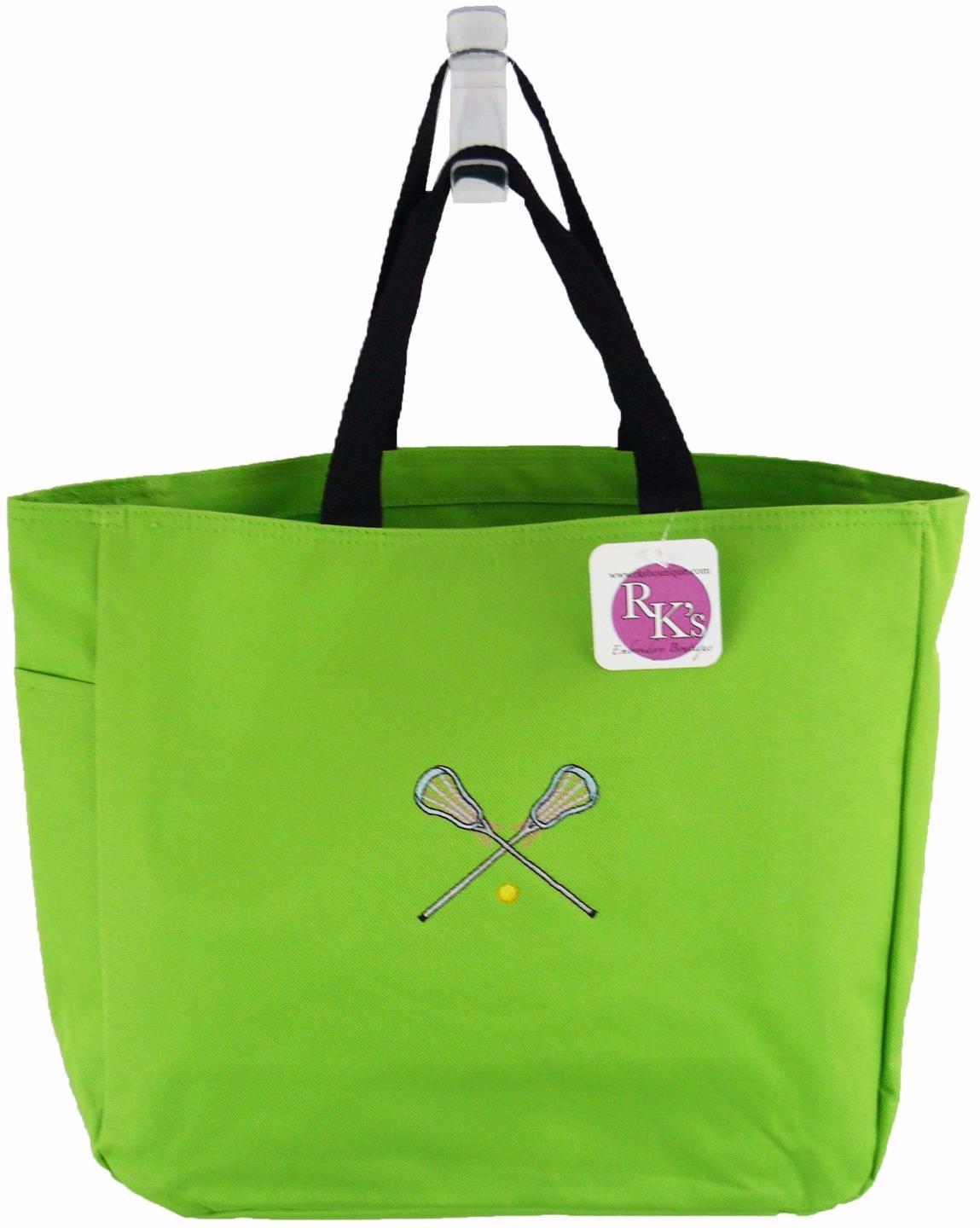 Girls Lacrosse Team Bag + Free Name Monogram Custom Embroidered